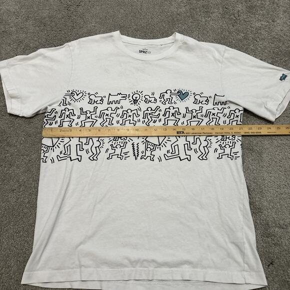 Uniqlo SPRZ NY x Keith Haring Men's Size Large Blue Heart - Picture 5 of 6